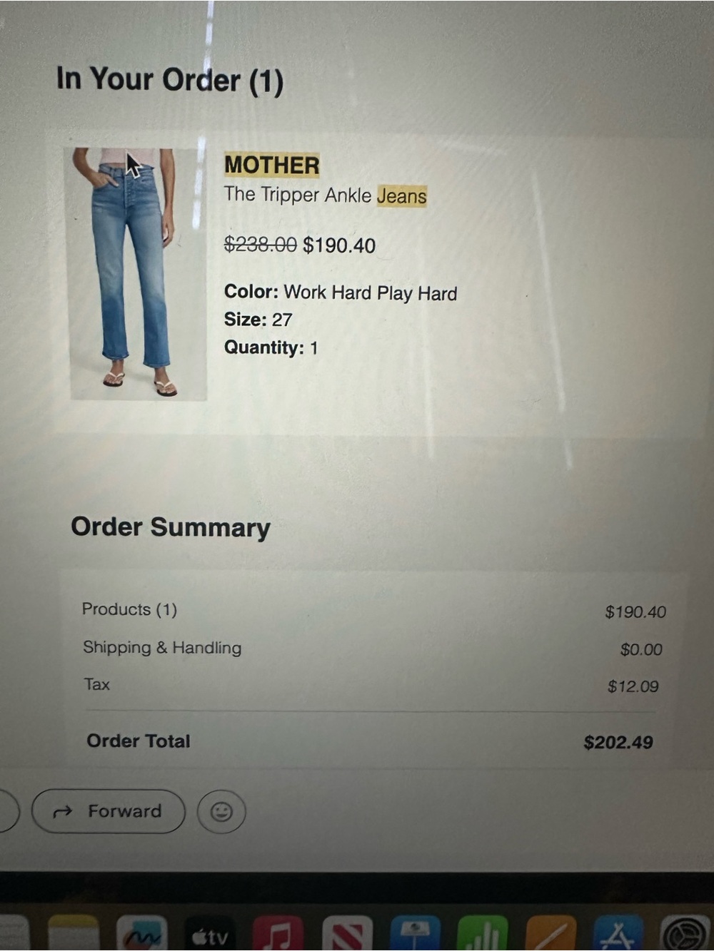 MOTHER The Tripper Ankle Jeans - Light Blue Wash - Picture 4 of 7